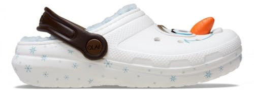Crocs Frozen Olaf Lined Classic Clog T, Zoccoli Unisex - Bambini e Ragazzi, Multicolore, 19/20 EU