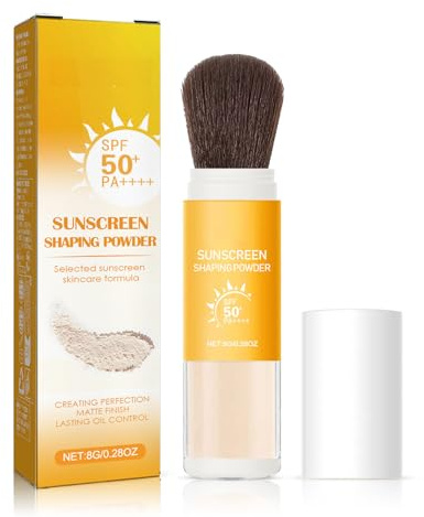 Protector solar mineral, polvo protector solar, protector solar mineral, protector solar para cara y cuero cabelludo, SPF 50
