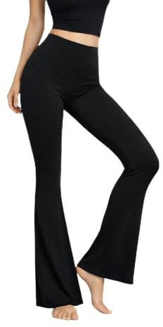 Womens High Waisted Scrunch Butt Ruched Seam Flare Leggings – Seamless Butt Lift Bootcut Gym Yoga Workout Tights – Breathable Soft Stretchy Fitness Pants – S/M (UK 6–10) & M/L (UK 12–16)