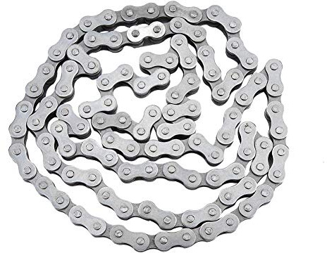 KIMISS Cadena 415-110L para motores de compatible con bicicletas motorizadas, eslabón reforzado 415H, alta resistencia y durabilidad