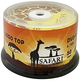 Moserbaer Safari DVD-R 16X 4.7GB Branded Logo Recordable Media Disc-50 Pack Spindle