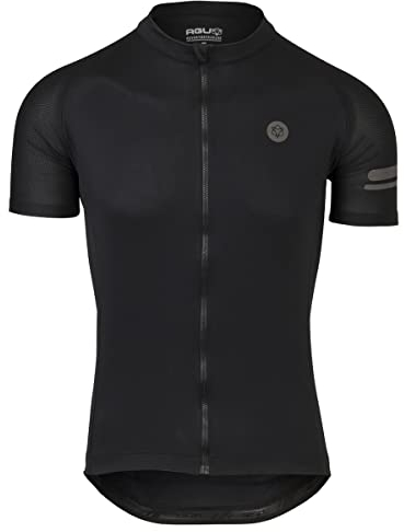 AGU Unisex-Adult Nero Maglia CORE Essential Uomo Maniche Corte, L
