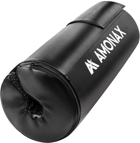 AMONAX Hip Thrust Langhantel Polster, Extra Dicke Barbell Pad, Strapazierfähiges Gym Zubehör, Fitness Polster für langhantel, langhantelpolsterung für Fitness Zubehör Damen und Herren (Schwarz)