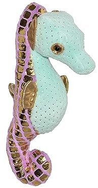 Wild Republic Foilkins grön sjöhäst, gosedjur, 30 cm, present till barn, plyschleksak, fyllning är spunnet återvunna vattenflaskor