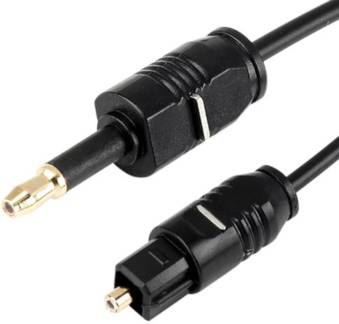 talNite Cavo Adattatore Audio Digitale Ottico Toslink a Mini Toslink da 3.5 mm, Cavo S/PDIF Placcato Oro 1m per Soundbar, Smart TV, Altoparlanti