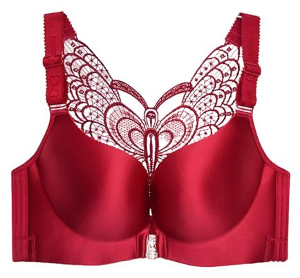 Fat MM Frontschnalle ohne Stahlring schönen Rücken große Größe glänzend BH ohne Narbe gerafft sexy Damen Unterwäsche BH