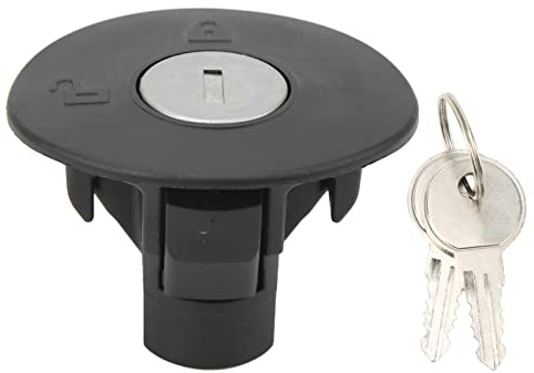 Tapa del tanque de combustible, tapa de gasolina, tapa del tapón del tanque de combustible de gas con bloqueo con 2 llaves, tapa de llenado del tanque de combustible
