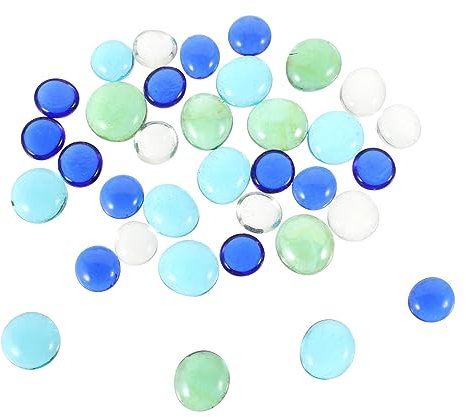 Cabilock Decoración De Vidrio Plana De 100g 3 Paquetes Decoración De Paisajismo y Jardineras Seguro para Peces