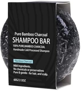 Bamboo Charcoal Shampoo Soap - Deep Cleaning, Moisturizing, Nourishing Hair Tending For Youthful Shine - Refreshing, Smooth Foam