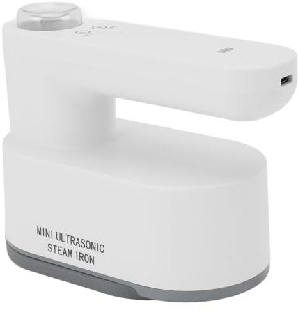 Hierro de Vapor Inalámbrico, Mini Hierro Seco de Mano Portátil para Ropa, 2 Niveles de Temperatura Ajustable, 30s Calentan Recargables de Viaje Ligero Recargable sin Necesidad
