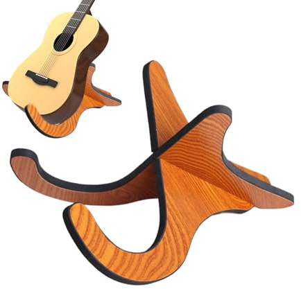 Raypontia Geigenstand, Ukulele Stand | Bastoon Stand - Abnehmbare tragbare hölzerne Nicht-Rutsch-Unterstützung für 21-26 Zoll akustische Instrumenten-Raumsparende Reisegröße
