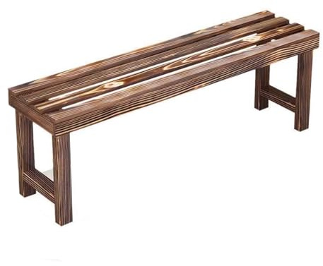 Smal massiv träbänk för inomhus/utomhus, platsbesparande blommigt stativ, fuktsäker koliserad yta, 98 x 25 x 40 cm trädgårdsmöbler.