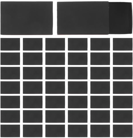 Cabilock 50 Unidades Caja de Cerillas Vacía Negra y Acabado Liso con Bandeja Deslizante y Embalaje Creativo de Papel para Almacenamiento de Semillas en Bodas
