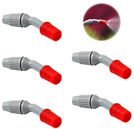 5 Pieces Sprayer Nozzle, Garden Irrigation Spray Accessories, Sprayer Spray Nozzle Replacement Parts, Weed and pest Removal, for Watering and Cleaning