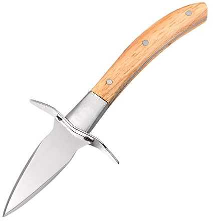 EdirFtra Coltello per ostriche Coltello per ostriche Sgusciatore per Frutti di Mare con Custodia in Pelle Sgusciatore per ostriche Coltello per ostriche Sgusciatore per ostriche in Acciaio Inox