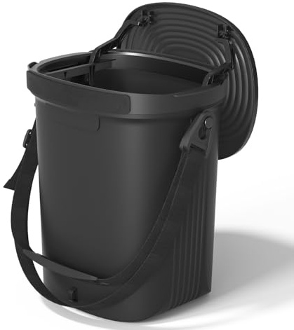 Garoopion Pattumiera per Auto in Silicone Impermeabile, 7,2L Morbida Appesa con Coperchio, Facile da Pulire, Adatta per Berlina, SUV, MPV e Camion