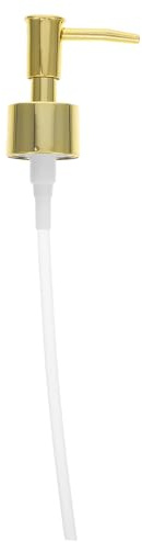 iplusmile Pompe De Flacon Dorée avec Tube Remplacement De Pompe du Distributeur De Savon pour Bouteille Salle De Bain Et Cuisine Tête pour Lotion Shampooing Et Liquides Accessoire Universel