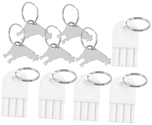 HOMSFOU Set 5 Chiavi per Dispenser Carta Igienica in Metallo Chiave per Distributore Asciugamani Carta Robusta e Duratura Compatibile Vari Modelli per Commerciale