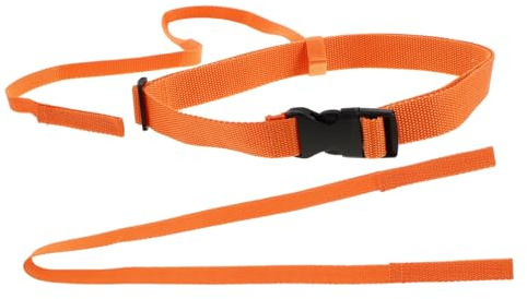Kisangel 1 Juego Correa de aro Salvavidas Correa Flotante para Nadar cinturón de Entrenamiento para Flotador Amarre Flotante para Nadar Nylon Naranja