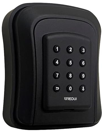 ARREGUI Access SEG016N Caja de Seguridad para Llaves con Apertura via App o Código por Teclado | Caja Fuerte para Llaves Exterior | Guardallaves de Pared Ideal Airbnb y Apartamentos Turísticos | Negro