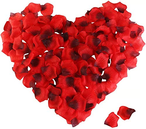 Loiina 3000 Pieces Silk Rose Petals, Artificial Rose Petals for Valentine's Day,Birth Wedding Decoration, Romantic Atmosphere