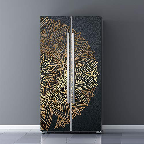 Adhesivo de vinilo 3D de arte moderno para puerta, despegar y pegar, calcomanías de vinilo extraíbles para decoración del hogar, murales de puerta, nevera, póster de papel de pared, 32,3 x 78,7/82 x