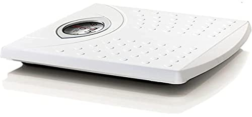 BÁSCULA MECANICA COLOR BLANCO SUPERFICIE ANTIDESLIZANTE 125KG PESO MAX.