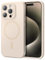 ESR für iPhone 15 Pro Hülle, Kompatibel mit MagSafe, unterstützt magnetisches Laden, dünne Handy Hülle aus flüssigem Silikon, stoßdämpfendes Case, Display- und Kameraschutz, Cloud Serie, Beige