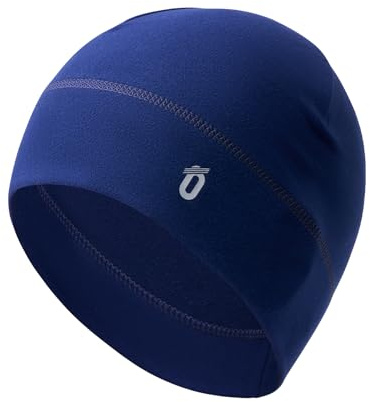 GEAR WEAR sportmössa, varm vindtät mikrofibermössa cykelmössa lätt andas för löpning, skidåkning, cykling, snowboard, klättring, motorcykel vinter, blå, one size