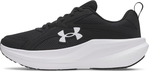 Under Armour Women's Charged Assert 11, (001) Black/Black/White, 8, US