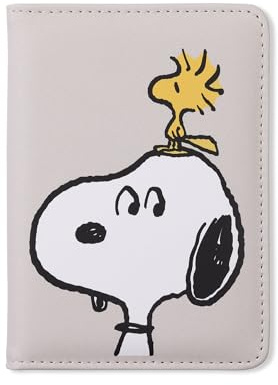 Peanuts Snoopy and Woodstock Passport Holder for Holidays, Airport, Travel