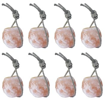 Piedra de piedra para caballos del Himalaya, juego de 8, sal pura del Himalaya para un suministro óptimo de minerales