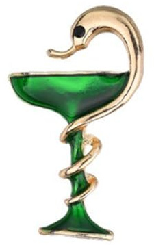 SUPVOX Lot de 2 Broches en Alliage Forme Calice à Vin Effet Goutte Couleurs Rouge et Vert Badge Créatif Femme Accessoire Festif pour Soirée Banquet et Cosplay