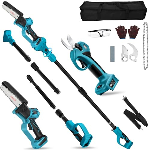 Mini tronçonneuse et Secateur Télescopique compatible avec Makita 18 V