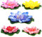 Homoyoyo 5Pcs 10cm Artificial Floating Foam Lotus Flowers Water Lily EVA Lotus Flowers Floating Pond Decor for Home Outdoor Garden Patio (Red/Pink/Yellow//Light Pink)