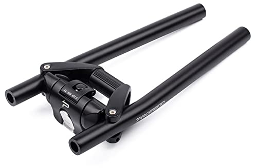 WLDOCA Fahrrad Klapplenker Aluminiumlegierung MTB Scooter Elektrofahrrad Schnellspanner Lenker Passend für 31,8/25,4 mm Lenker,Schwarz,1
