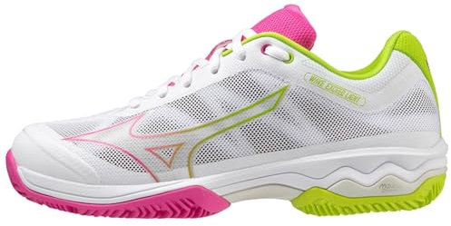 Mizuno Wave Exceed Light Padelschuh für Frauen Weiß Pink Grün 40 EU