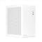 Nuwo Eguera A123 Boîtier Compact MicroATX pour Ordinateur de Bureau Mini Tour 0,6 mm SPCC, USB 3.0, Panneaux latéraux en Maille, Blanc