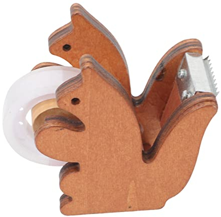 FUNOMOCYA Niedlicher Eichhörnchen Klebebandspender Mit Schneidefunktion Praktischer Schreibtisch-klebebandhalter Für Büro Zuhause Und Schule Süßes Eichhörnchen Design