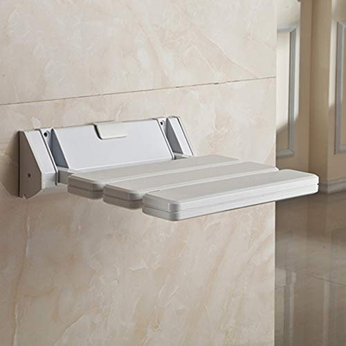 JNHWFDB Siège de Douche Rabattable à Fixation Murale pour Baignoire, Banc de Salle de Bain Pliable, Tabouret d'aide à la mobilité pour Utilisation dans la Salle de Sauna à Domicile