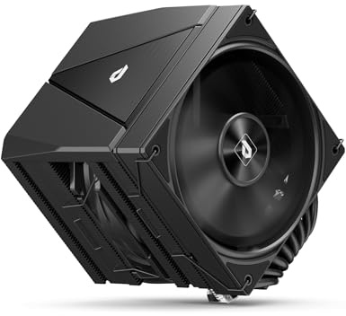 upHere UE2-Elite-K8 CPU Air Cooler, 8 Heat Pipes Dual Tower CPU Cooler with 120mm PWM Fan, 280W TDP, for AMD AM5/AM4/AM3, Intel LGA 1851/1700/2011/2066/115X, Black