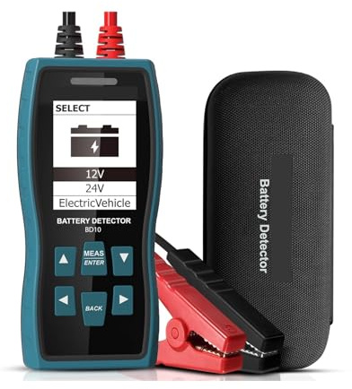 Comprobador de Baterias, Probador de je de batería de 12 V/24 V, resistencia interna, comprobador de condensadores de batería de automóvil de plomo-litio ácido de CA de alta precisión