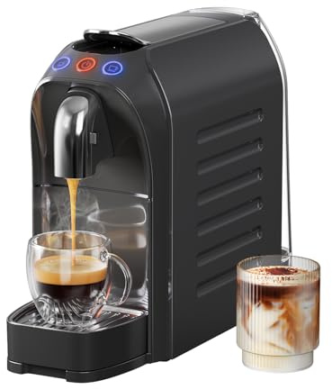 JZ.CAFE Espresso Capsule Machine Single Serve Coffee Maker Compatible with N Original Pods - 20Bar Barista Pump for Home Espresso & Lungo, Kitchen, Office