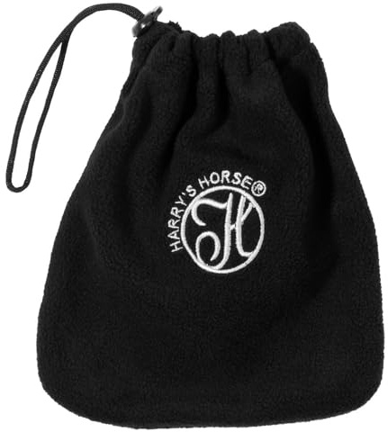 Equine Smile ES5015 stigbygelsskydd stigbyglar av fleece sadelskydd för stigbyglar mjukt material mot repor och smuts par (svart, standard – fleece)