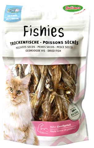 bubimex Poissons Séchés Friandise pour Chat 50 g - Lot de 6