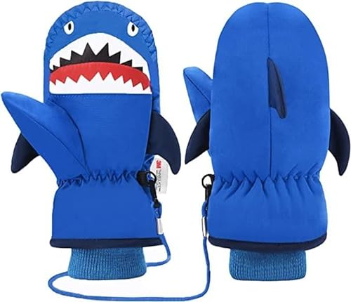 Kinder Skihandschuhe-7-Mi Wasserdichter Fausthandschuh Warm Winter Skating Handschuhe Jungen Fäustel Fäustlinge 4-6 Jahre