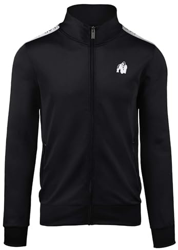Gorilla Wear Delaware Track Jacket Giacca da Allenamento, Nero, L Uomo