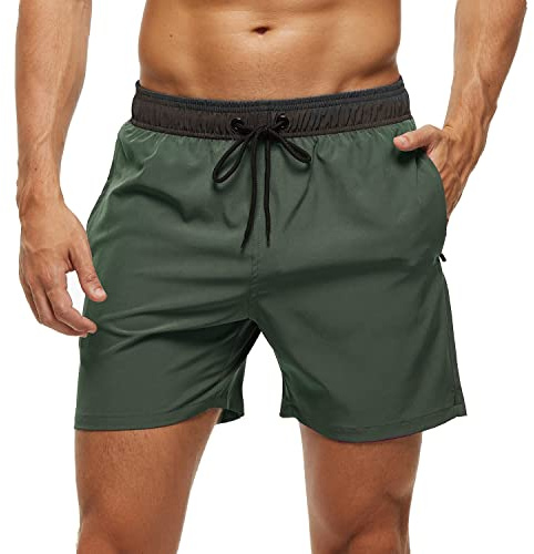 Arcweg Bañador Hombre 2 en 1 Bañador de Secado Rápido con Forro de Malla y Cordón de Ajuste para Playa Bañador Casual Impermeable para Piscina Verano Multicolor XL(EU)