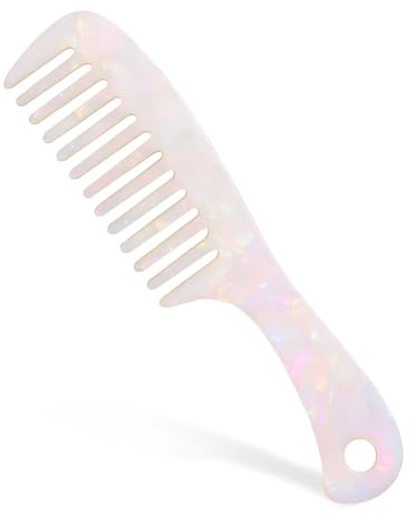 MOZEAT LENS Lockenkamm für Damen, Antistatischer Haarkamm Glatt Kamm für Locken Friseur Haarstyling Strähnenkamm Geburtskamm Kamm Grob Für Langem, Nassem, Lockigem Haar