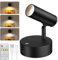 Wireless Spot Light,5000mAh Battery Operated Picture Lights Indoor,3000K/4000K/5000K Accent Light Indoor with Timer and Remote,Dimmable Wall Spotlight for Plant and Artwork